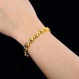 New Style Pure Gold Color Bracelets & Bangles For Girls Women,24k GP Unique Design Bracelet,Gold Luxury Women‘s Wedding Jewelry