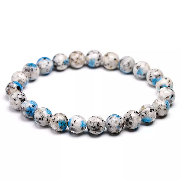 Natural K2 Jasper Bracelet Volcanic Jasper Gemstone For Woman Men Handmade Stretch 6 8 10mm Round Bead Bracelet Jewelry