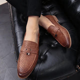 QUAOAR 2022 New Men Shoes Plus SizeMens Shoes Casual Leather Social Luxury Driving Brand Adult Dress Designer Fashion Loafers