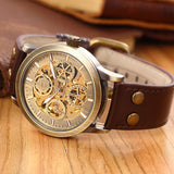 SHENHUA 2022 New Automatic Watch Men Mechanical Wrist Watches Bronze Wristwatch Clock montre homme automatique reloj automatico