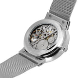 Forsining Fashion Luxury Skeleton Automatic Mechanical Men Watch Stainless Bracelet Mesh Strap Men&#39;s Watches Relogio Masculino