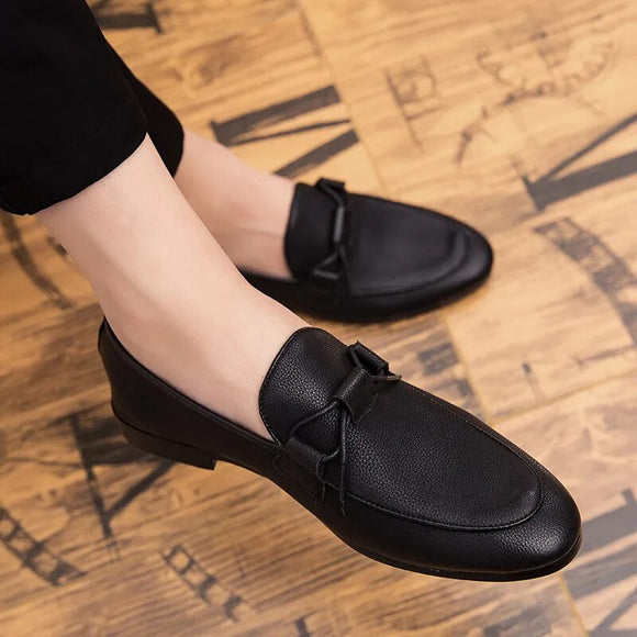 Tassel loafers slip on Pattern Leather Shoes men Casual Loafers outdoor Men's Business Shoes men Formal party Dress Shoes