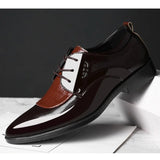 Business Dress Shoes Men Crocodile Pattern Formal Lace Up Wedding Shoes Male High Quality Comfortable Big Size Footwear