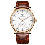 New Famous Luxury Brand Men&#39;s Watches Mechanical Movement Leather Strap Automatic Self-winding Clock Male Big Dial Wrist Watches