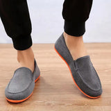 Man's Big Size Loafers Shoes Flats Slippers Fabric Slip-on Men Gommino Driving Shoes Fashion Summer Style Soft Male Moccasins