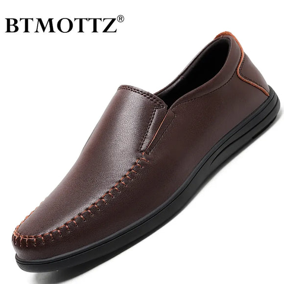 Genuine Leather Men Shoes Casual Luxury Brand Slip on Designer Formal Loafers Men Moccasins Breathable Italian Driving Shoes Men