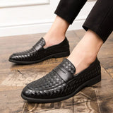 Shoes Men Genuine Leather Luxury Brand Mens Loafers Moccasins Comfortable Zapatos De Hombre Plus Size Classic Mens Dress Shoe
