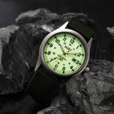 Black Fashion Simple Nylon Strap Watch New Arabic Numeral Quartz Watch Suitable for any occasion watch