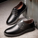 Autumn Winter Men Shoes Leather Casual Breathable Male Footwear Business British Luxury Outside Warm Lace Up Mans Flats 2021