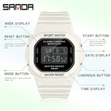 SANDA Top Brand Fashion G Style Sports Watch Men Women Waterproof Military Electronic Watches date Men's Retro Digital Clock