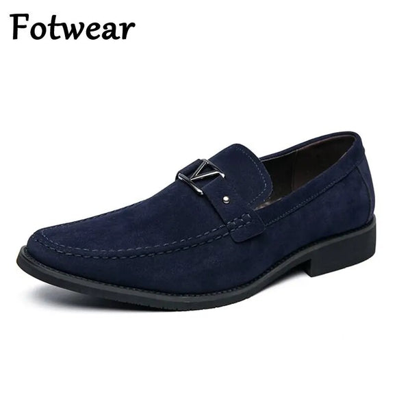 Office Men Dress Shoes Big Size 48 47 Slip On Formal Shoes Casual Business Oxfords Men Pointed Toe Mens Wedding Shoes Black Blue