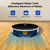 LIECTROUX C30B Robot Vacuum Cleaner Map Navigation,WiFi App,6000Pa Suction,Big Electric Water Tank,Wet Mopping