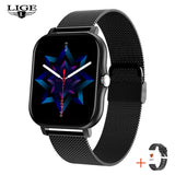 LIGE New Bluetooth Call Smart Watch Women Voice Assistant Sports Fitness Bracelet Waterproof Lday Smartwatch Men For Android Ios