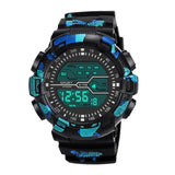 curren watch men Fashion Waterproof Men's Boy LCD Digital Stopwatch Date Rubber Sport Wrist Watch relogio masculino часы мужские