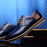 Men Dress Shoes Genuine Leather Man Oxford Shoes Lace Up Men Casual Moccasins Comfortable Fashion Office Footwear Loafers Male