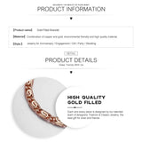 585 Rose Gold Color Bracelets for Women Helix Bismark Curb Chain Womens Bracelet Fashion Jewelry 7mm 18cm 20cm DLGBB1