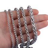 Waterproof Stainless Steel Wheat Chains Bracelet Gold Color High Quality Jewelry For Men And Women In Various Colors