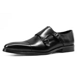 New Spring/Autumn Handmade Genuine Slip-On Leather Dress Oxford Flat Men Business Office Wedding Shoes