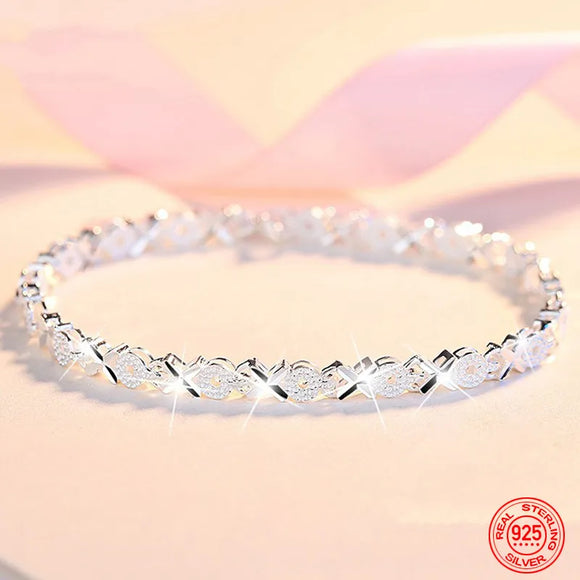 High Quality 925 Sterling Silver Fashion Multiple Styles Bracelet Chain For Women Fashion Wedding Party Beautiful Jewelry Gift