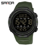 SANDA 6014 New Fashion Military Men's 50M Waterproof Sports Watch for Male LED Electronic Digital Wristwatches Relogio Masculino