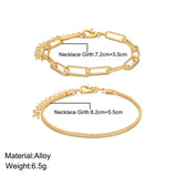 Fashion Shiny Double Layer Gold Color Bracelet for Women Exquisite Simple Sparkling Snake Bones Bracelet Fine Jewelry Accessorie