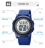SKMEI 1895 Sport Watches Men LED Relogio Masculino Stopwatch Men's Watch Casual Countdown 5Bar Waterproof Digital Wristwatches