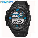 SYNOKE Multifunction Men's Sports Watch LED Digital Watch Big Dial Waterproof Luminous Men Sport Watch Electronic Watches