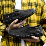 High Quality Man Shoes Comfortable Genuine Leather Casual Shoes Non-slip Loafers Men Shoes Size 38-49