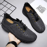 Summer Men Casual Shoes Slip on Boat Shoes Hollow Men Luxury Designer Moccasins Breathable Italian Mens Loafers Zapatos Hombre