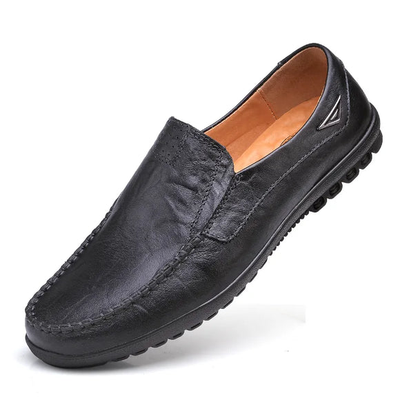 2023 Mens Designer Loafers Moccasins Genuine Leather Men Casual Shoes Luxury Brand Slip On Black Driving Shoes Zapatillas Hombre