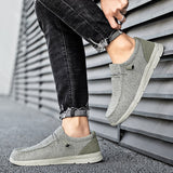 Large Size Outdoor Mens Casual Shoes Denim Canvas Shoes Vulcanize Shoes Fashion Designer Breathable Walking Men Sneakers Loafers