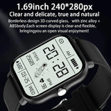 2023 New Bluetooth Answer Call Smart Watch Men 1.69" Full Touch Dial Call Fitness Tracker IP67 Waterproof Smartwatch Man Women