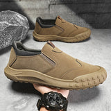 Men's Outdoor Work Shoes Comfortable Sports Shoes Breathable Men's Casual Shoes Handmade Leather Men's Versatile Driving Shoes