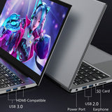 15.6 Inch I7 Game Laptop 16G/8G DDR4 512G/1TB/1TB SSD Netbook Windows 10 Fingerprint Backlight IPS Ultra-high Definition Screen