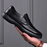 Spring Autumn New Designer Men's Dress Shoes Fashion Casual Solid Color Loafers Male Soft Sole Comfortable Dad Shoes for Men