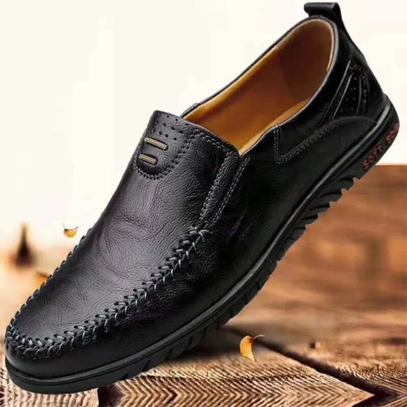 2023 Men Casual Shoes Luxury Brand Casual Slip on Formal Loafers Men Moccasins Italian Black Male Driving Shoes