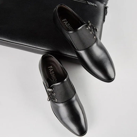 Mens Shoes Dress Leather Mens Shoes  Original Fashion Wedding Black Shoes Loafers for Men Chaussure Homme Zapatos De Hombre