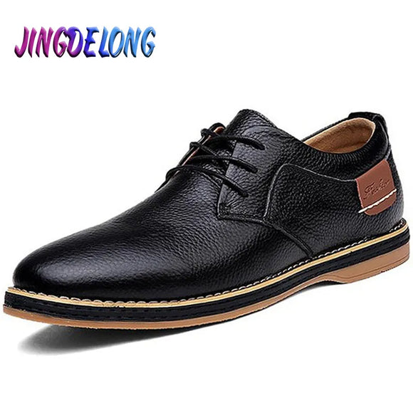 Brand Men's Casual Shoes Leather Men Business Men's Leather Oxford Shoes Outdoor Breathable Work Men Luxury Moccasins Loafers