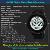 Outdoor Multifunction Sport Watch Led Digital Watch Date Electronic Watch Rubber Strap Fashion Wristwatch For Men Reloj Hombre