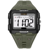 SYNOKE Big Numbers Full Size Digital Watch Easy to Read 5ATM Water Resistant Electronic Wristwatch Countdown Clock Reloj Hombre
