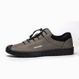 2023 Mens Casual Shoes Waterproof Casual Small Leather Shoes Elastic Rubber Flat Heel Casual Leather Men Shoe Loafers Men