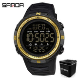 SANDA 6014 New Fashion Military Men's 50M Waterproof Sports Watch for Male LED Electronic Digital Wristwatches Relogio Masculino