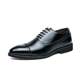 Business Formal Black Leather Shoes Mens Fashion Casual Dress Shoes Classic Italian Formal Oxford Shoes For Men Zapatos Hombre