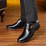 Luxury Men Shoes For Male Pointy Big Size Loafers Brand Leather Mens Formal Man Dress Fashion Oxford Business Design Oxford Shoe