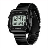 Professional Digital Watches Fashion Male Watch Rose gold Sports Men 50M Waterproof Military Alarm Clock Retro Square Watchwrist