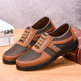 2023 Men's casual cloth shoes comfortable round toe flat bottomed low top walking shoes breathable and anti slip soft sole shoe