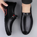Luxury Brand Leather Loafers Slip on Breathable Comfortable Men Formal Moccasins Driving Shoes Men Casual Shoes Mens Dress Shoes