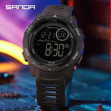 SANDA Outdoor Sports Watch Men Waterproof  Alarm Military Watch LED Electronic Fashion Analog Digital Watches Relogio Masculino