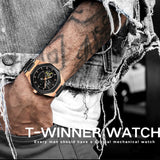 Winner Reloj Hombre Men Watch Waterproof Luminous Automatic Skeleton Mechanical Watches Stainless Steel Case Men&#39;s Wristwatches