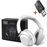 Shoumi 15 Hour Wireless Headset Bluetooth Headphone 5.3 Large TV Earphone Rotate Big Earmuffs with USB Adapter for Television PC
